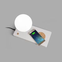 NIKO Tafellamp Mat Wit/Glas