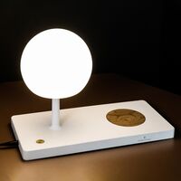 NIKO Tafellamp Mat Wit/Glas