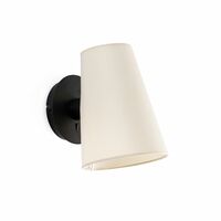 LUPE Vegglampe Sort/ Beige