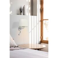 MONTREAL Lámpara de Pared Orientable Cromo/ Blanco