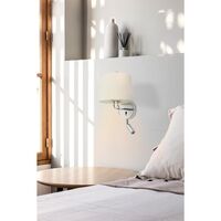 MONTREAL Wall Lamp Adjustable Chrome/ Beige