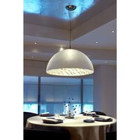 MAGMA Pendant Matt White/ Silver