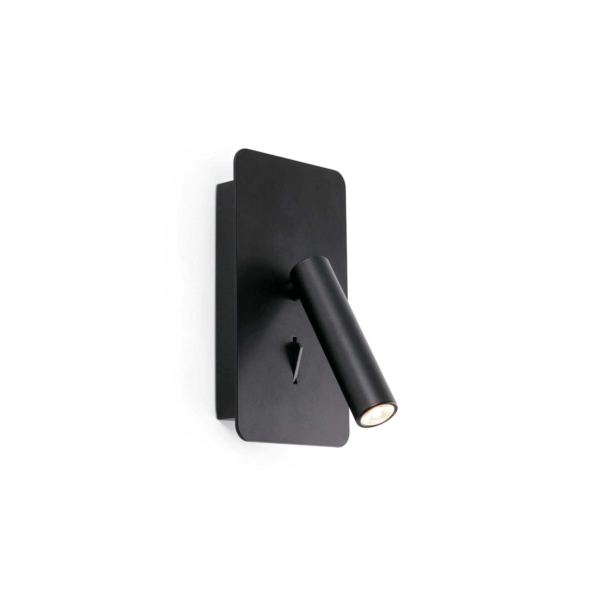 SUAU Vglampe Med USB Mat Sort