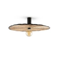 COSTAS 600 Wall/ Ceiling Light H14 Black/Rattan