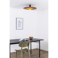 COSTAS 600 Wall/ Ceiling Light H14 Black/Rattan
