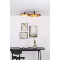 COSTAS 600 Wall/ Ceiling Light H14 Black/Rattan
