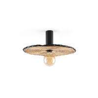 COSTAS 400 Væg/loftlampe H14 Sort/Rattan