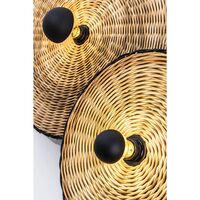 COSTAS 400 Væg/loftlampe H14 Sort/Rattan