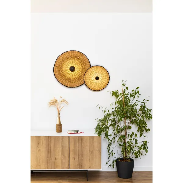 COSTAS 400 Væg/loftlampe H14 Sort/Rattan