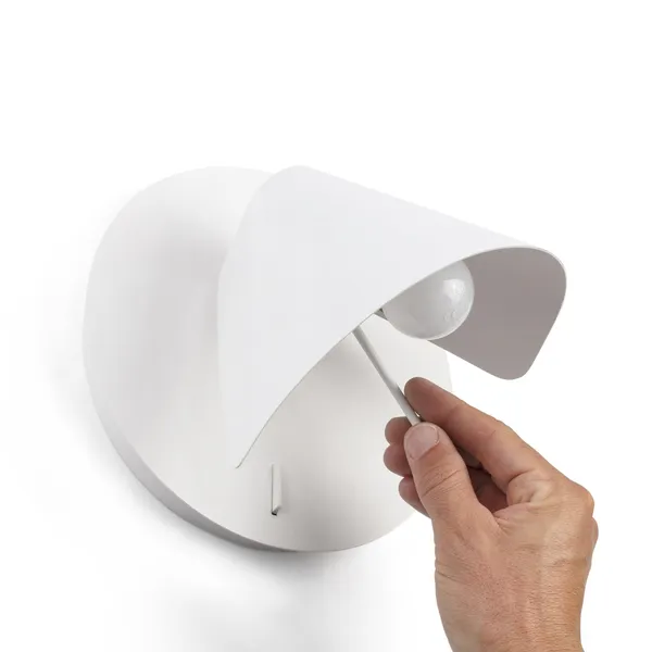 NOON Vegglampe Matt Hvit