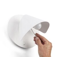 NOON Vegglampe Matt Hvit