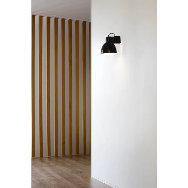 VENICE Vegglampe Matt Sort