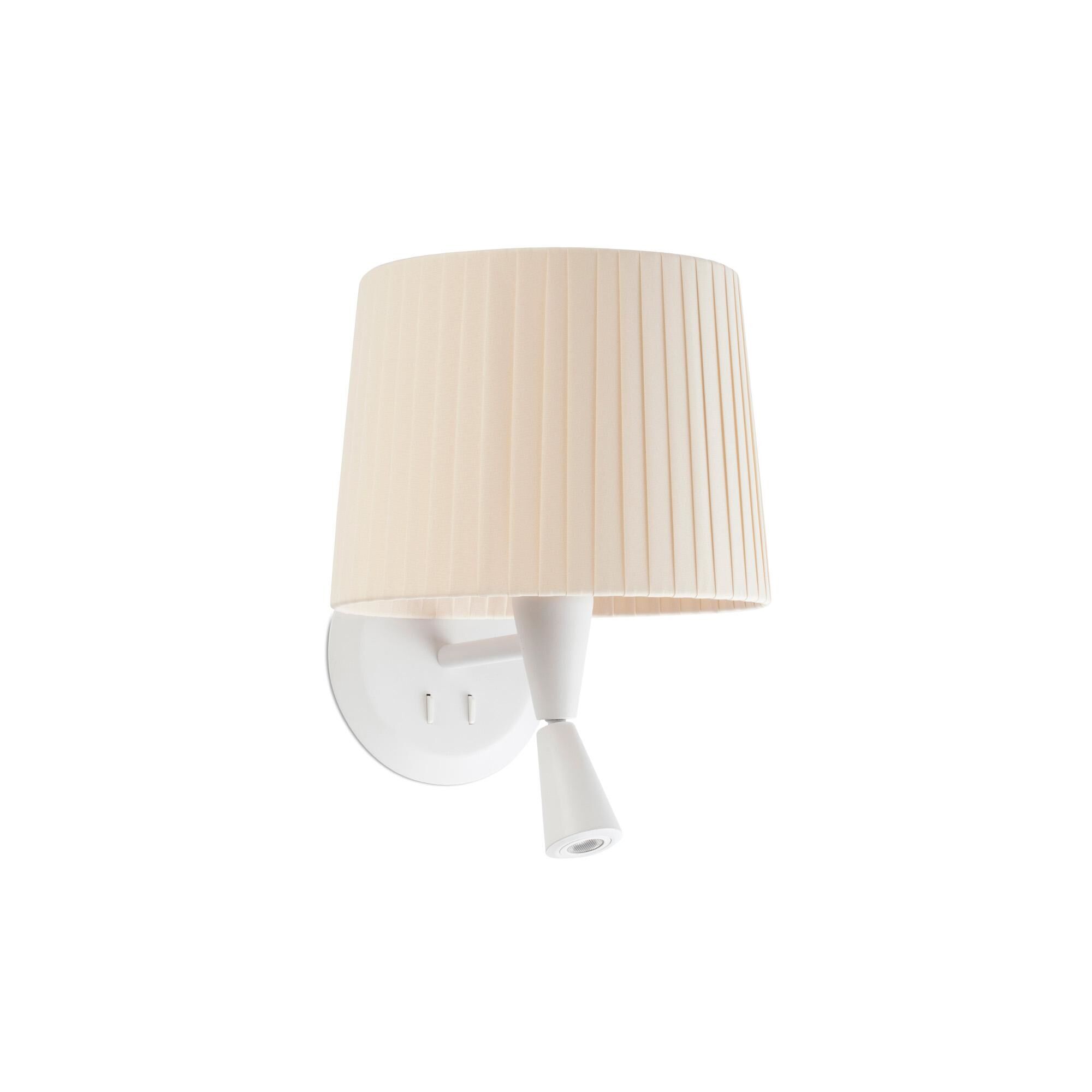 SAMBA Vglampe Mat Hvid/Beige