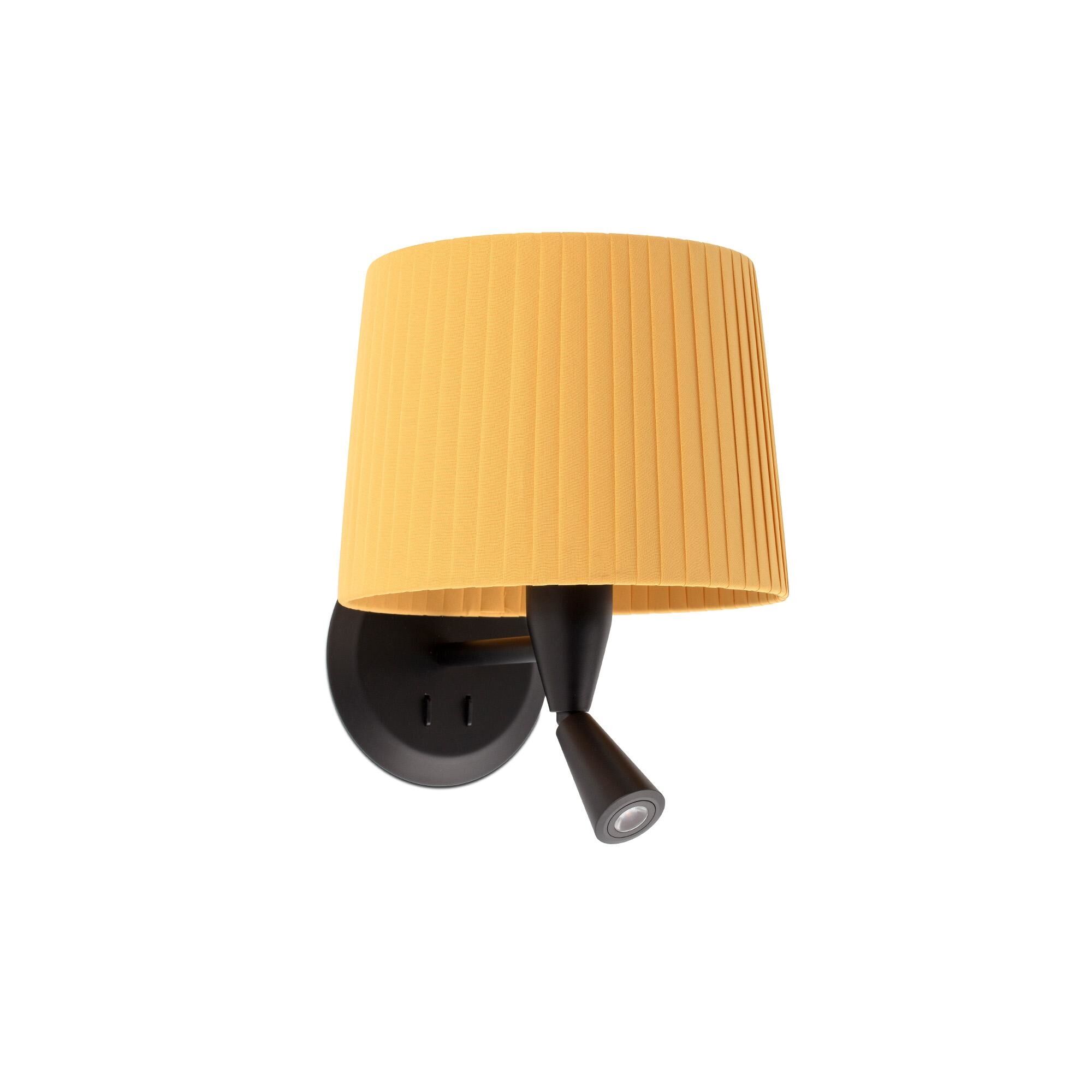 SAMBA V&auml;gglampa Matt Svart/ Gul