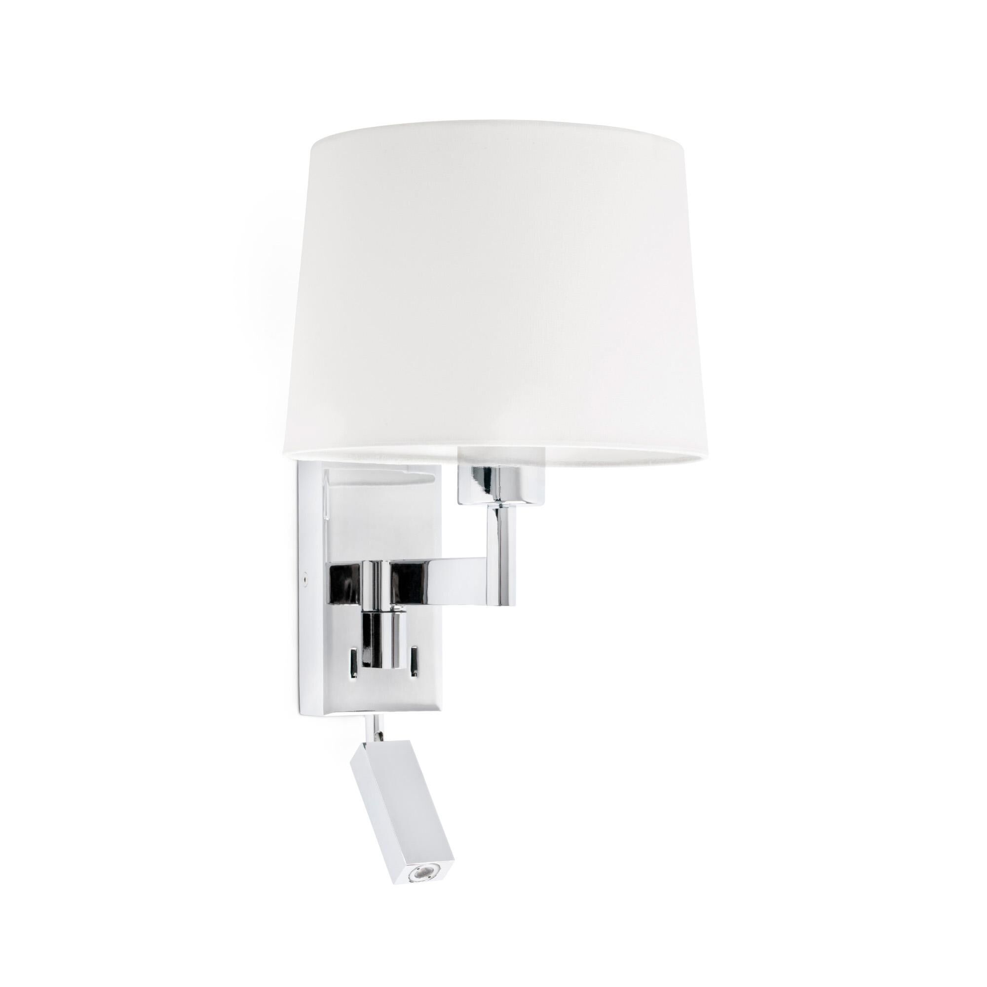 ARTIS V&auml;gglampa Krom/ Vit