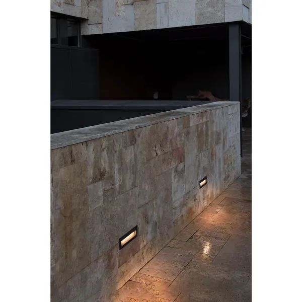 NAT Recessed Outdoor Lamp Dark Gray