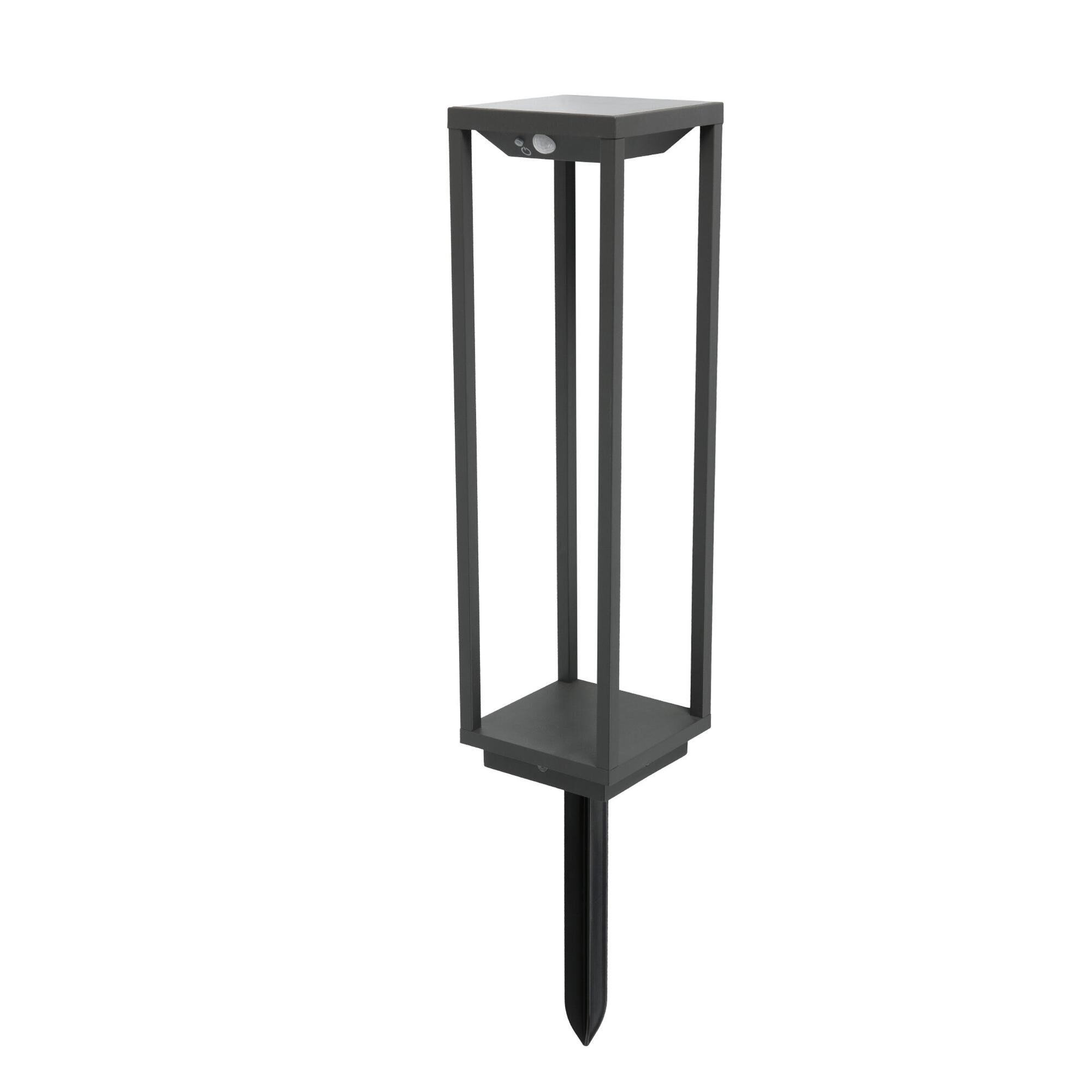 SAURA Lampe Solaire d'Extérieur Gris Foncé