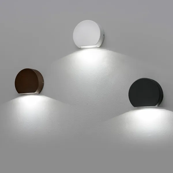 PILL Outdoor Wall Lamp Rust Brown