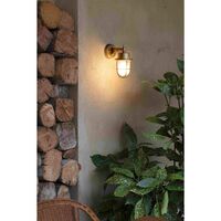 NAHIR Messing Wandlampe