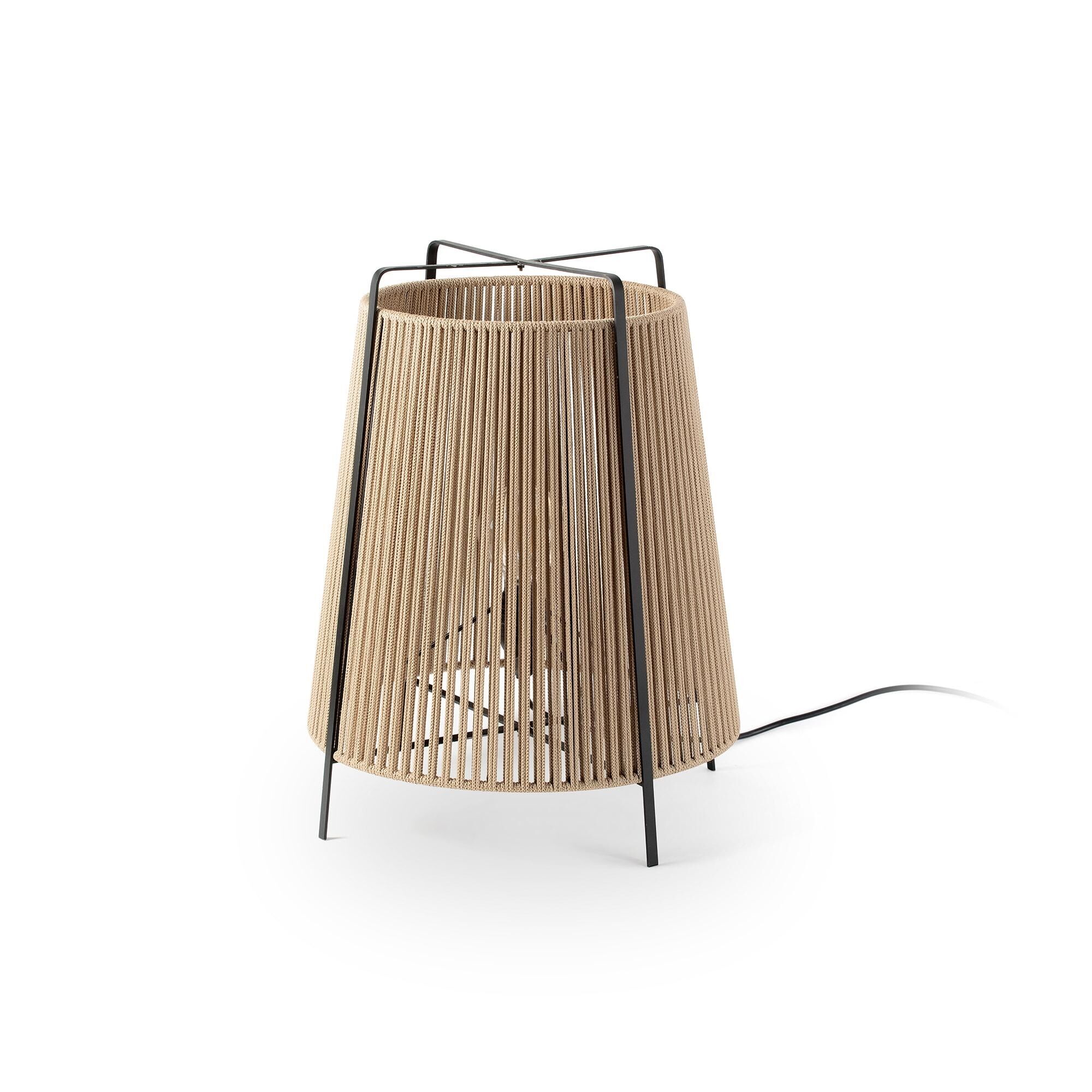 AKANE Golvlampa Beige/ Matt Svart