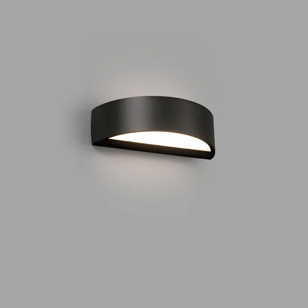 OVAL Wandlampe Grau