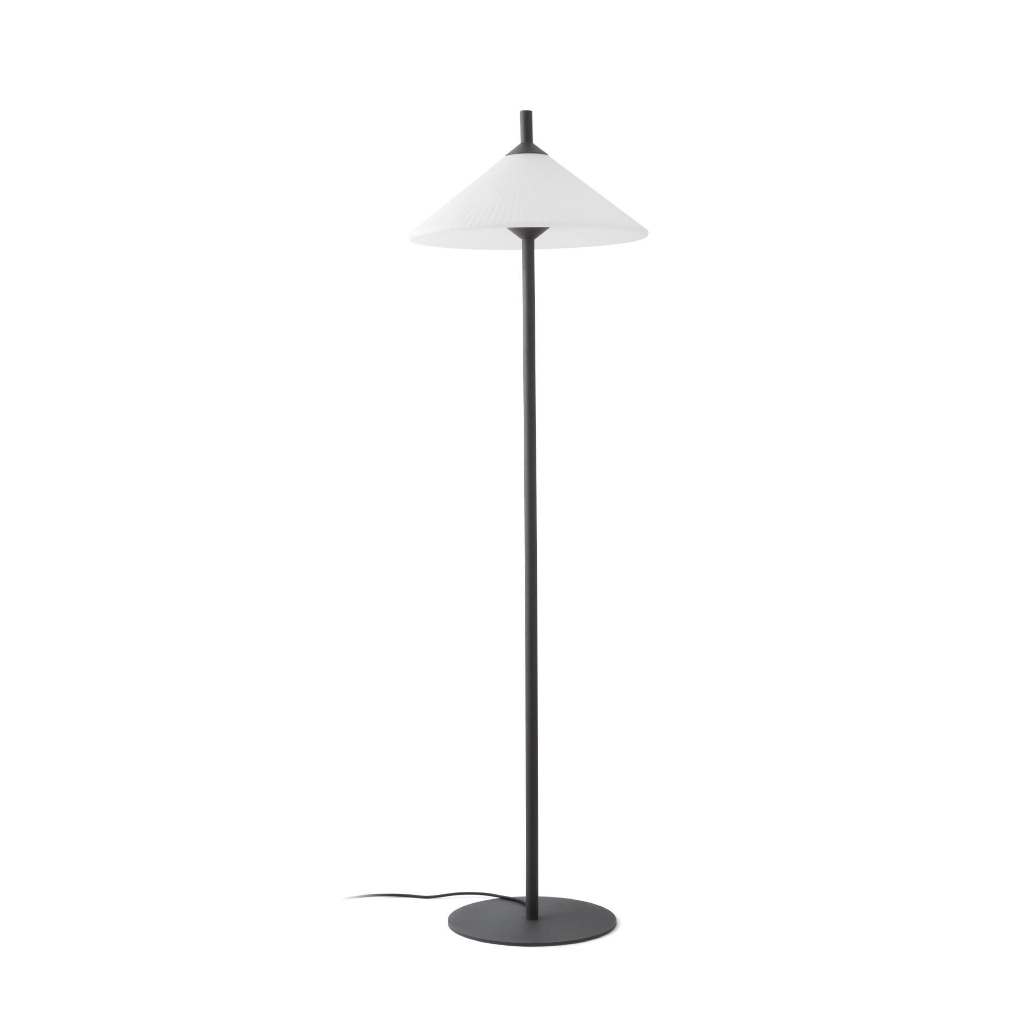 SAIGON OUT 2000 R55 Udendrs Gulvlampe Mat Hvid/Mrkegr