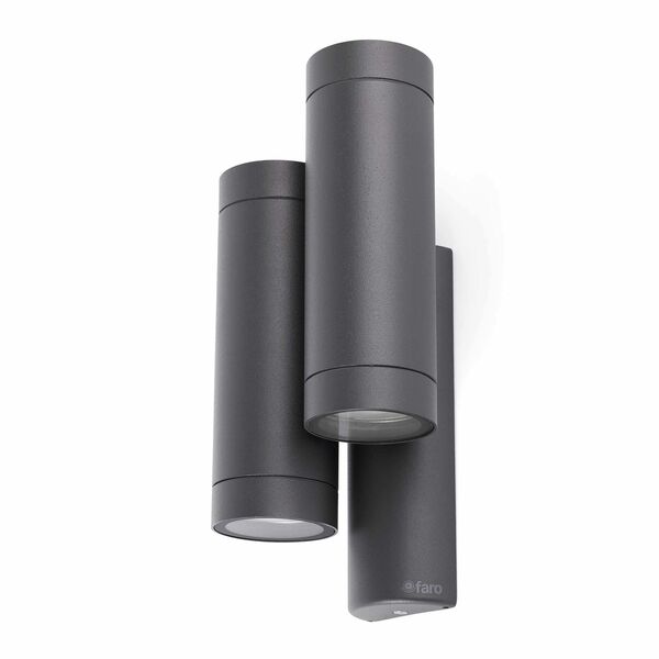 STEPS 4L Double Outdoor Wall Lamp Dark Gray