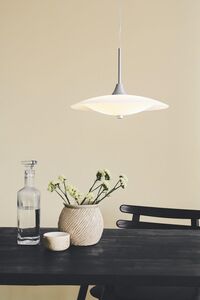 Baroni Lampa Wisząca Ø40 Opal/ Aluminiowy