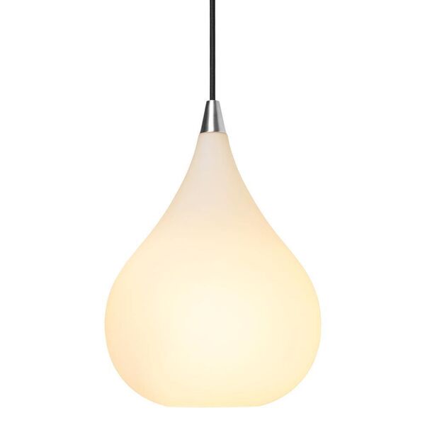 Lampa Wisząca Drops Ø23 Szkło opalowe/Aluminiowy