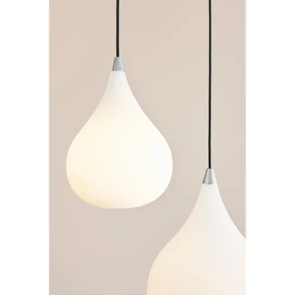 Pendelleuchte Ø30 Opalglas/Aluminium