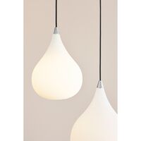 Pendelleuchte Ø30 Opalglas/Aluminium
