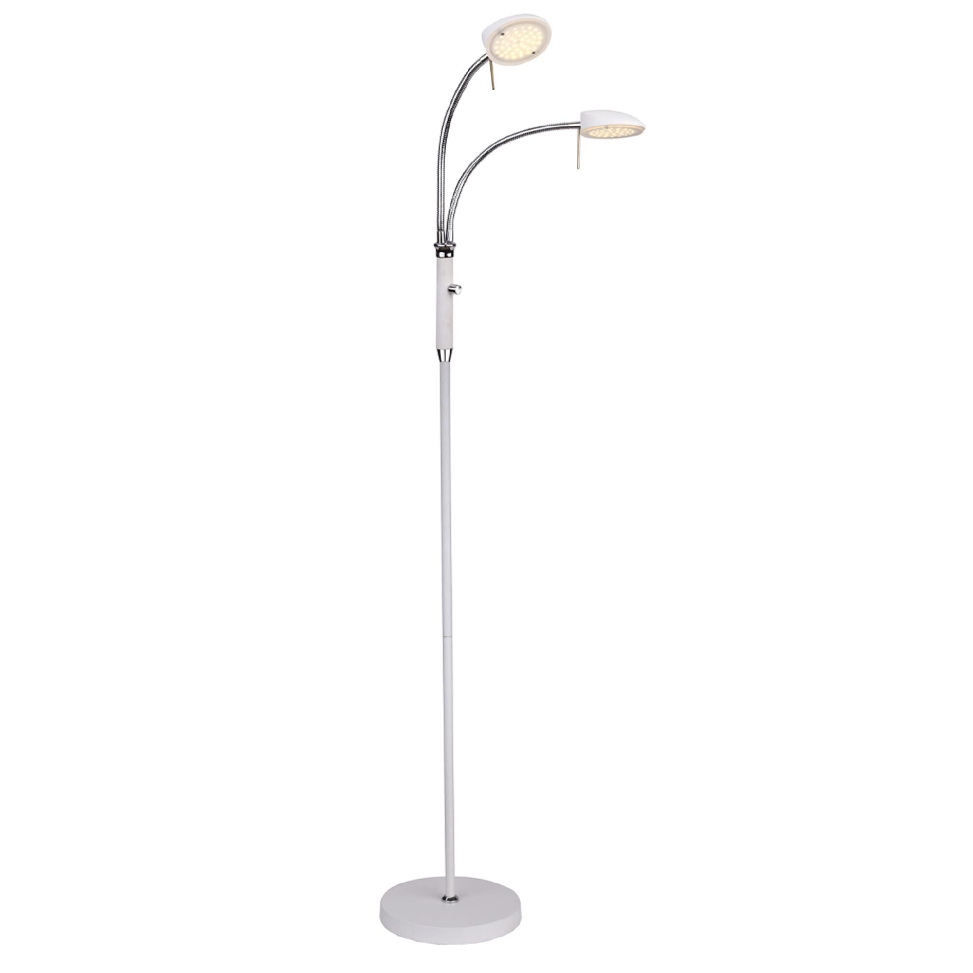 Vegas Golvlampa 2-armad Vit