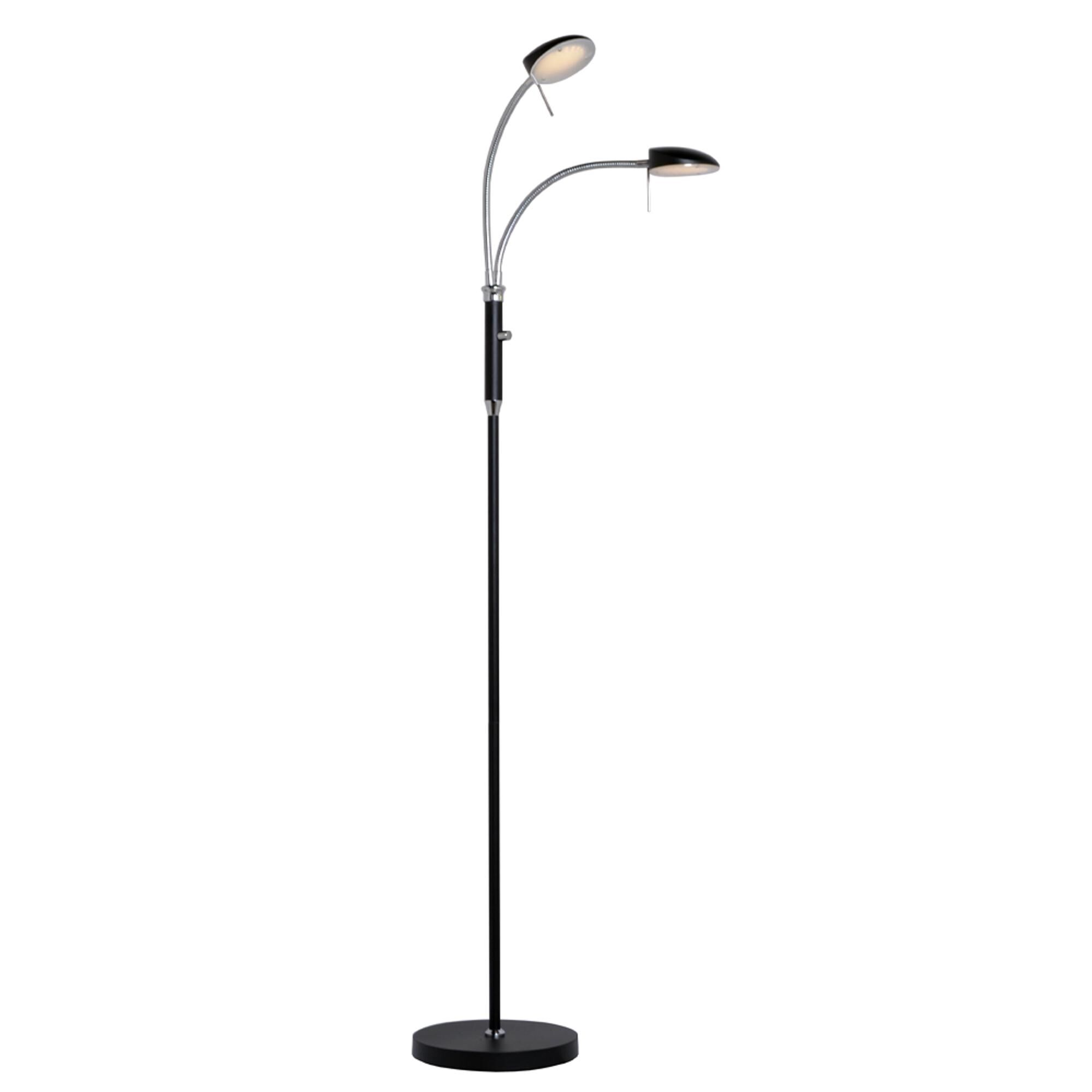 Vegas Golvlampa 2-armad Svart