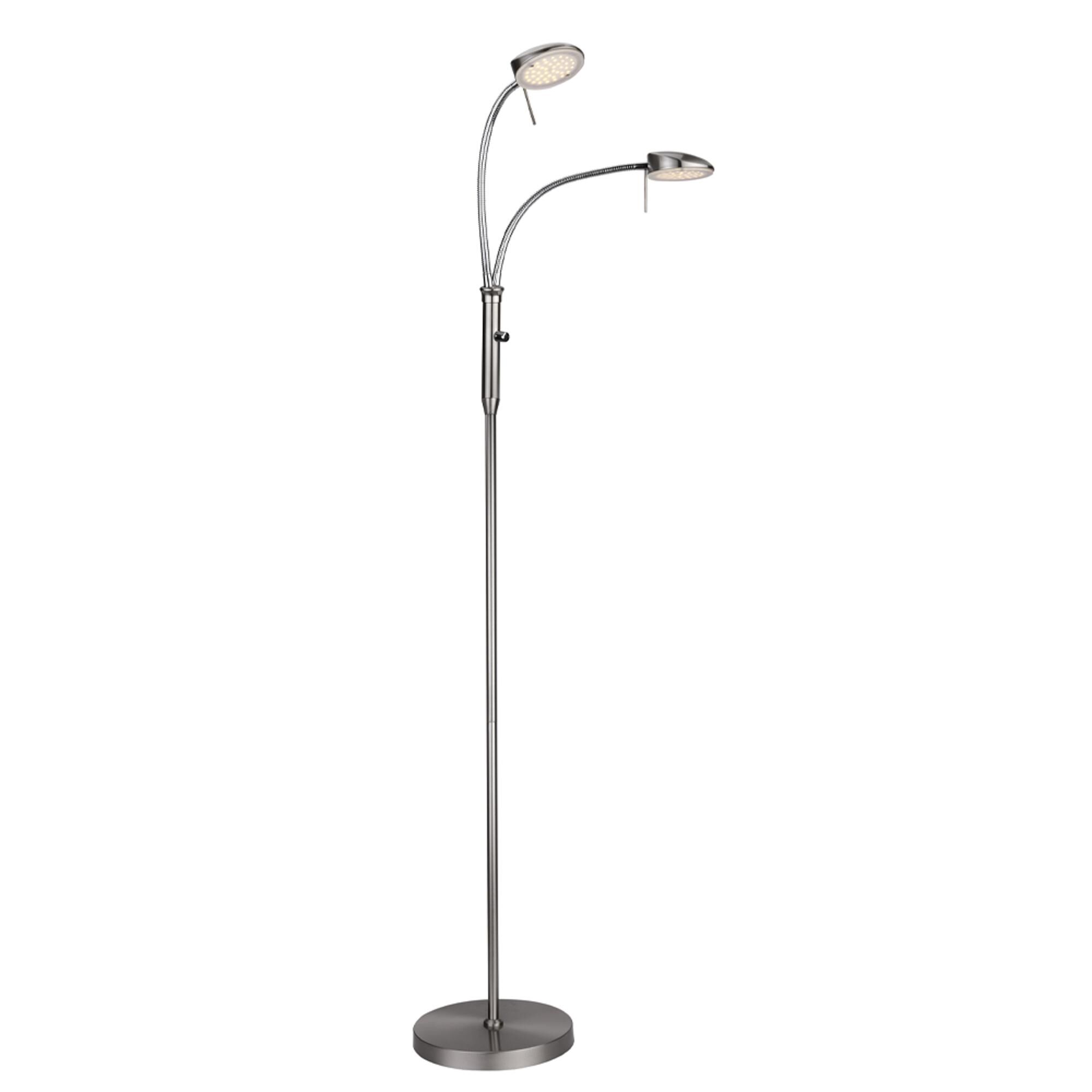 Vegas Golvlampa 2-armad B-st&aring;l