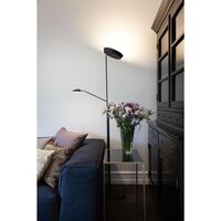 Vegas Kombi Stehlampe mit Dimmer, Messing