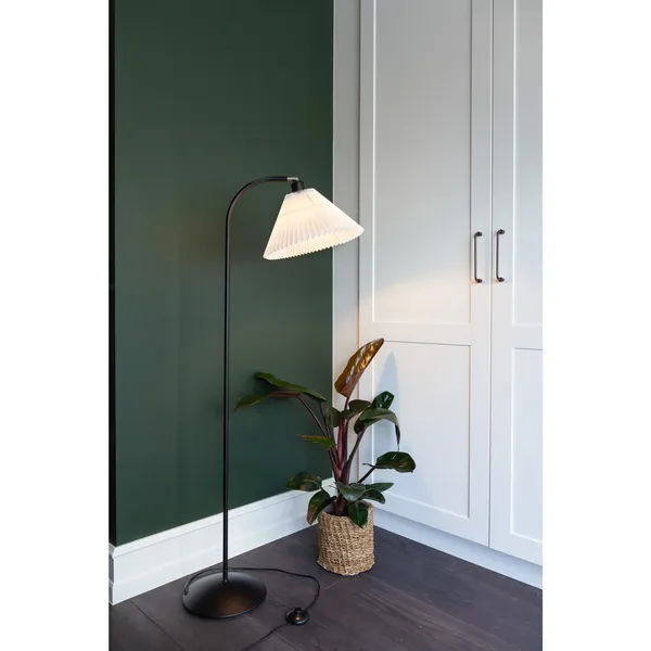Medina Gulvlampe Hvid/Sort