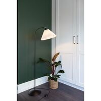 Medina Gulvlampe Hvid/Sort