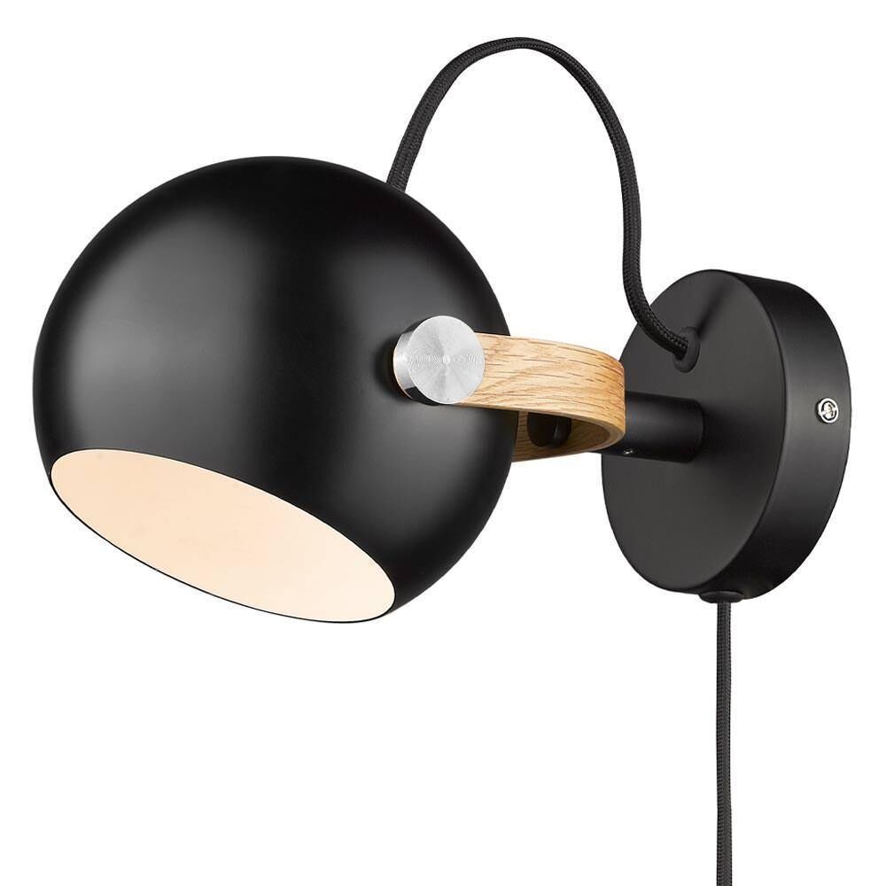 DC V&auml;gglampa &Oslash;12 Svart/ Ek