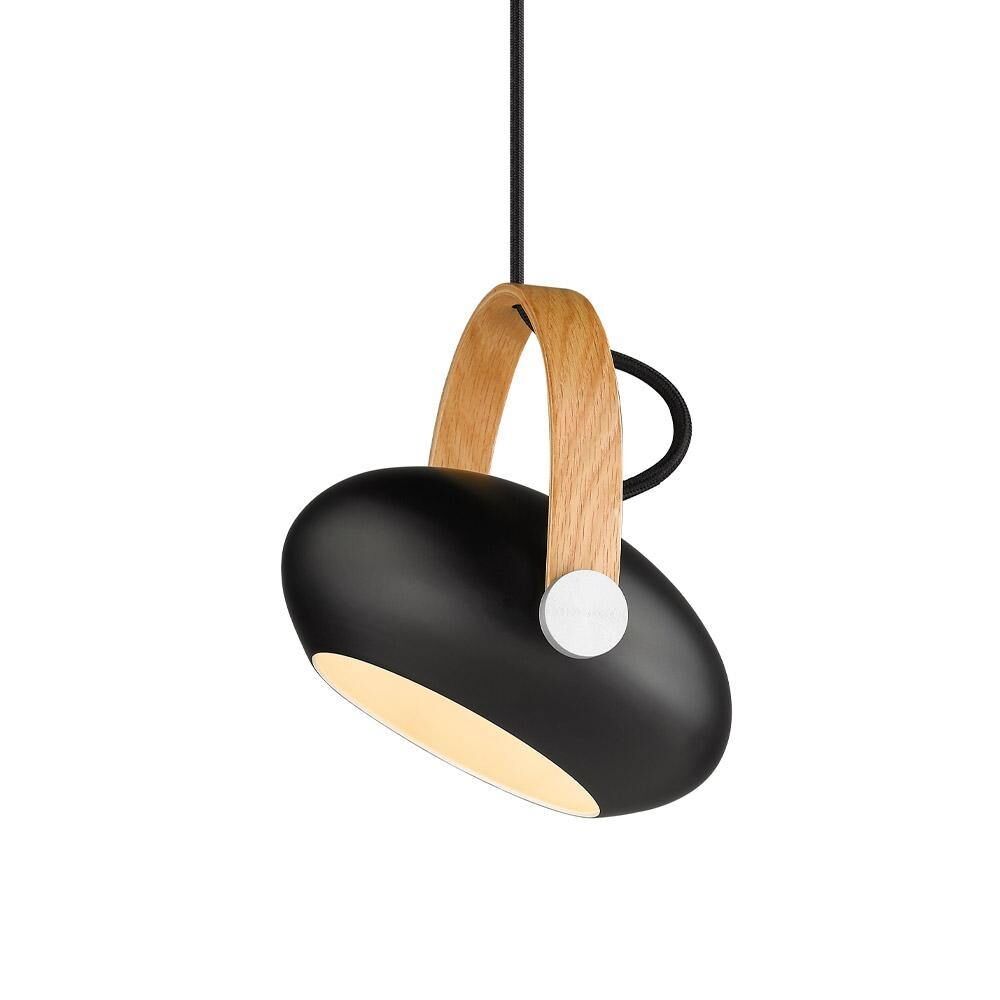 DC Taklampa &Oslash;18 Svart/ Ek