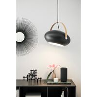 DC Pendant Ø26 Black/ Oak