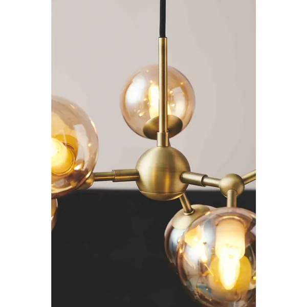 Atom Pendelleuchte Mini Messing