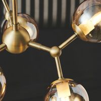 Atom Pendelleuchte Mini Messing