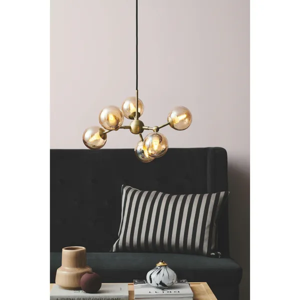 Atom Pendelleuchte Mini Messing