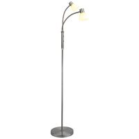 Hudson Stehlampe, 2-armig, Opal