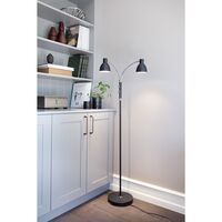 Hudson Stehlampe, 2-armig, Opal