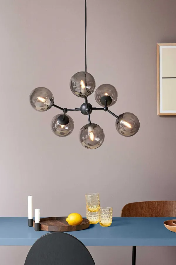 Atom Pendant Large Smoke/ Black