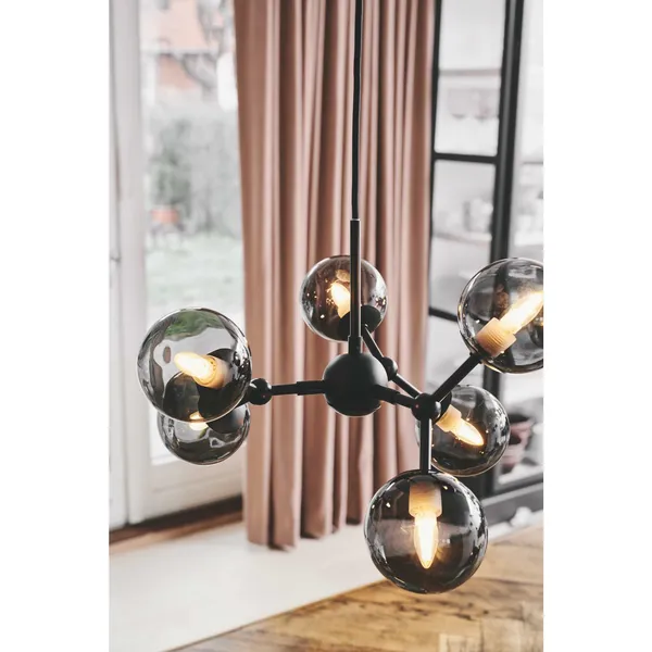 Atom Pendant Large Smoke/ Black