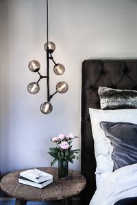 Atom Vertical Pendant Smoke/ Black