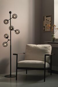 Atom Stehlampe/Schwarz