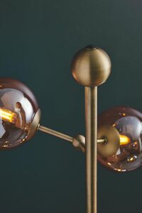 Atom Stehlampe, Messing